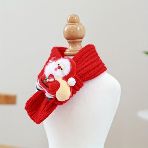 Christmas Santa Scarf para perro talla L miniatura 3