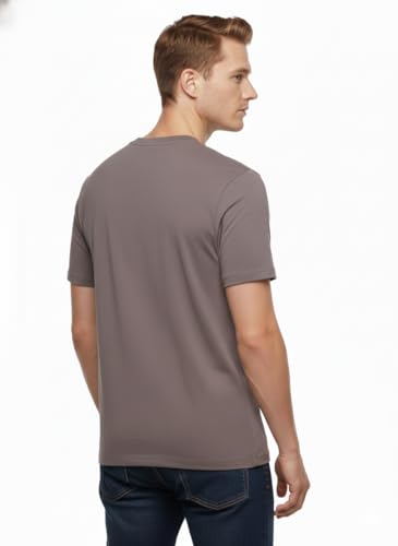 Image of Men's T-Shirts Ringspun Cotton Crew Neck Tee Shirts|Casual Wear T Shirt | Pre Shrunk with Panel Wash