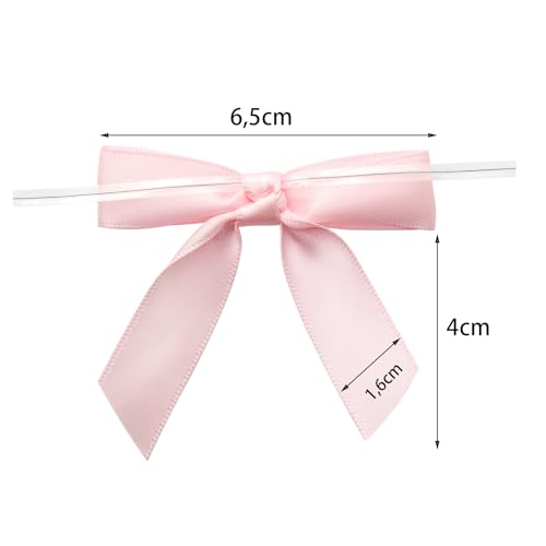 MORSUNBELA 50 Stück Geschenkschleifen Geschenk Schleifen Geschenk Deko für Weihnachten Hochzeiten und Geschenkverpackungen Beige Creme