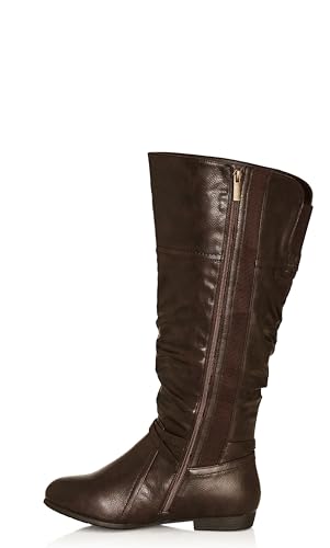 Image of Avenue Women's WIDE FIT Chelsea Tall Boot, Brown