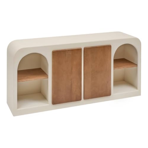 Atmosphera - Siena Beige h85 aparador 2 Puertas, 8 Niveles