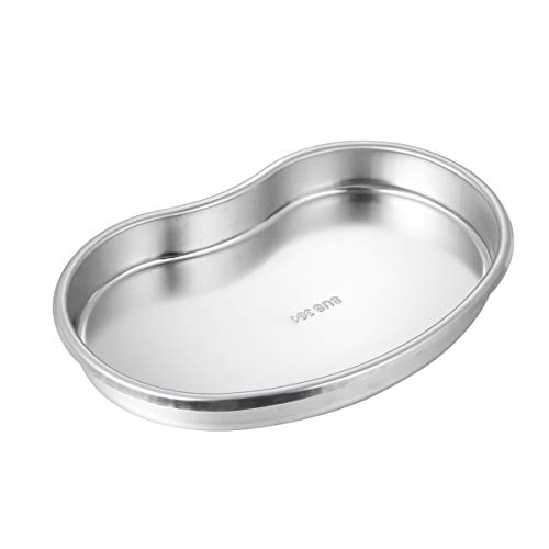 HEALLILY Bandeja de Acero Inoxidable para Procedimientos Dentales de Acero Inoxidable Bandejas de Herramientas para Instrumentos de Laboratorio Bandejas de Dentista para El Sal�n de