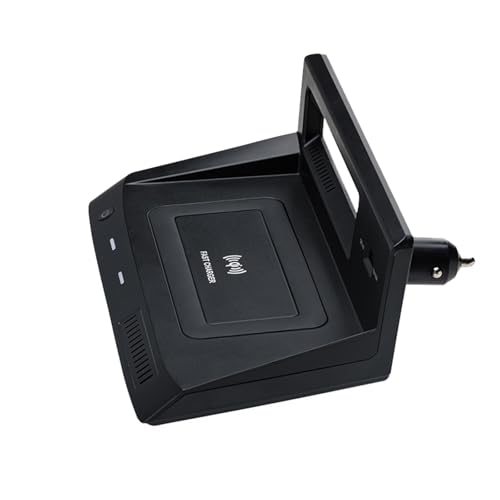 Cargador de coche inalámbrico Qi y soporte de placa de carga rápida para móvil en VW Tharu y Tiguan 2
