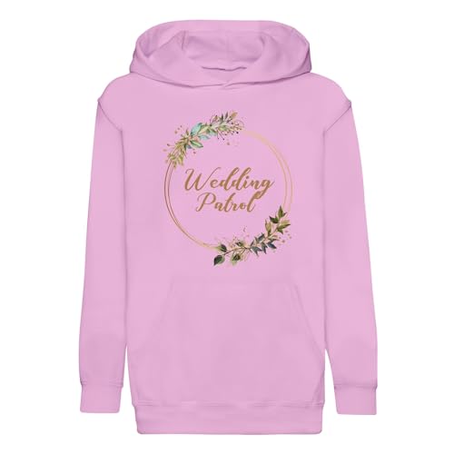 Sweat à capuche enfant Wedding Patrol vêtement mariage fille garçon motif fleurs