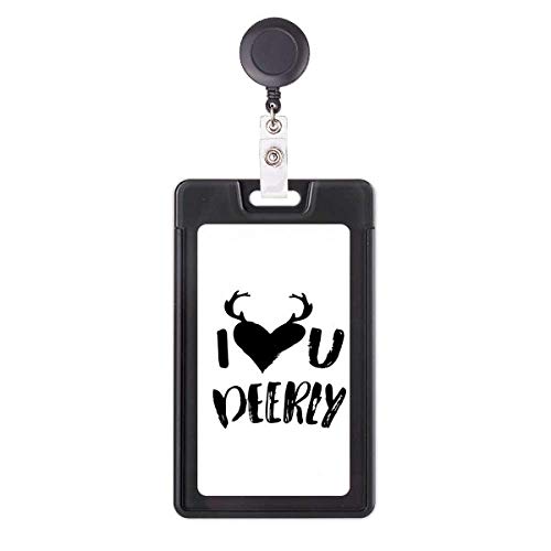 Étui rétractable mignon I Love You Deerly idée cadeau originale pour collègue