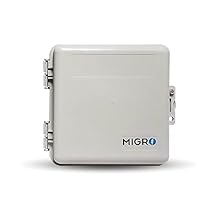 MIGRO Electrical Weather-resistant Outdoor Junction Box no gasket , Plastic Weatherproof Outdoor Electrical Enclosure Box, Dustproof, Watertight, Heavy-Duty, 8.2 x 8.4 x 3.2 Inches Interior 10-Count