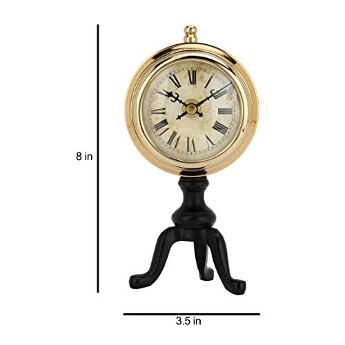 Image of Decor de Maison Handcrafted Chrono Aesthetic Table Clock for Home Decor /Office, Desk, Living Room, Bedroom, Study Room, Kids Room | Silent Analog Table Clock | Best for Gifting (8 inches Height)