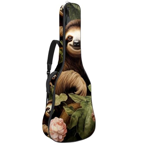 Housse pour guitare de 101,6 cm paresseux mignon pour aller en cours et en répétition