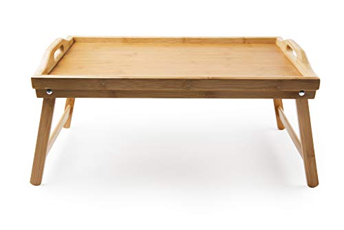 Excelsa Eco Living Folding Bed Tray, Bamboo, Brown - Image 2