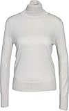mit Seide veredelt Filippa K Damen Rollkragenpullover in Creme-Beige glänzend L