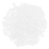 ROMISBABA White 10m Plastic Safety Barrier Chain, 6mm Link Traffic Delineator for Crowd Control, Construction, and Parking Lot Security