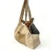 Focket Hundetragetasche, Weiche Haustiertasche mit Fächern, Faltbare, Leichte Hundetragetasche, Tragbare Reisetragetasche für Kleine Hunde und Katzen Bis 7 Kg (Beige)