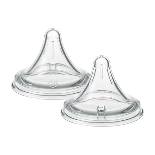 Tommee Tippee Natural Start Deep Latch Triangular Teats with Medium Flow for 3 Months+ Baby (Pack of 2)