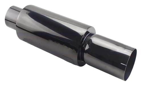 Silenciador universal de escape para coche de carreras en color cromado de 63 mm