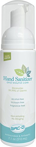 BAC-D 613 Alcohol Free Hand Sanitizer and Wound Care, 7.1 oz. (Pack of 1)