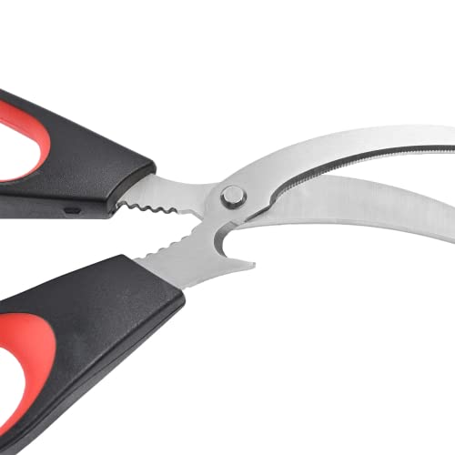 2 Pcs Kitchen Shears, Multifunctional Stainless Steel Kitchen Scissors, Heavy Duty Kitchen Scissors For Chicken, Fish, Shrimp, Vegetables #TOP2