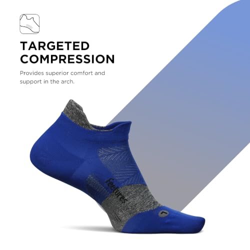 Image of Feetures Elite Light Cushion Mini Crew Sock - Sport Sock with Targeted Compression