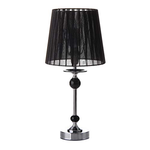 Lola Derek - Lámpara de sobremesa árabe Negra de Metal para salón Arabia