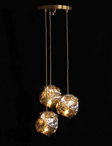 Lustre en cristal au design minimaliste et luminaire de salle à manger chic