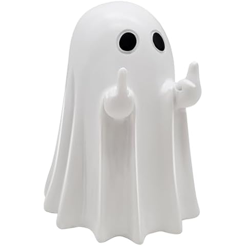 CHALAIR Middle Finger Ghost Statue for Halloween Cover