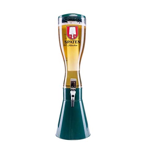 Dispensador de Torre de Cerveza Torre de cerveza Máquina de cerveza Dispensador de cerveza Dispensador de bebidas refrigerantes (resistente a la temperatura alta) Cerveza Cannon Barrel 3 litros bar re