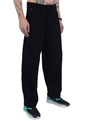 Image of Highlander Men's Loose Baggy Fit Jeans | Mid-Rise | Cotton | Oversized Silhouette for Comfort | Jeans for Man