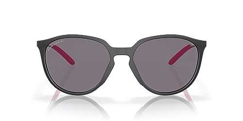 Oakley Damen Oakley OO9288 SIELO 928801 Sonnenbrillen O_matter Schwarz Grau Rund Polarisiert Prizm