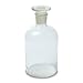 213T6 Karter Scientific Reagent Bottle, Clear, 500mL, Narrow Mouth w/Stopper Size 33, 85mm x 172mm