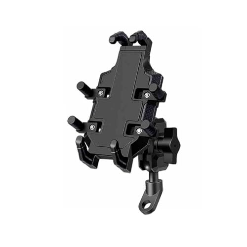 DIALFA Soporte para Teléfono Moto para Moto Guzzi California Touring/Audace 1400, 360° Rotación Anti Vibración y Cierre, Ajustables y Estables Compatible con Teléfonos de 4,7' a 7,2'