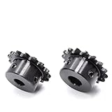 16/16/17Teeth 04C Industrial Sprocket Wheel 45# Steel Chain Gear Bore 5-16mm Pitch 35mm(7mm,15 Teeth (1pc))