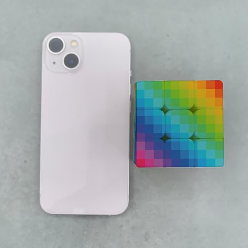 Gradient 3x3 Speed Cube, UV Printing Cube Magic Cube Educational Puzzles Toys for Kids,Beginners and Adults (Stickerless) Rainbow Mosaic - Image 6