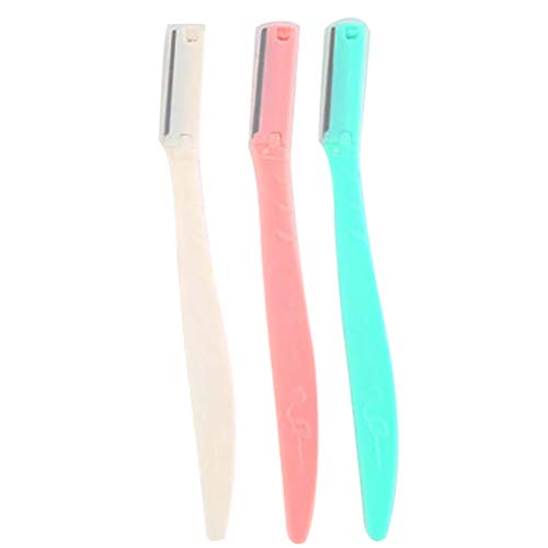 3/6/9 pcs Eyebrow Razor and Facial Razor with Precision Cover, Touch-Up Multipurpose Exfoliating Dermaplaning Tool, Multipurpose Eyebrow Trimmer Remover Tools