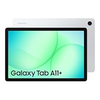 Samsung Galaxy Tab A11+, Android Tablet, AI Features, Sleek and Modern Design, 11 Inch 90Hz Display, 128GB Storage, 6GB Memory, With Dolby Quad Speakers, Silver, 3 Year Extended Warranty (UK Version)