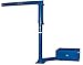 Vestil JIB-CBX-50-8-10 Steel Jib Crane with Offset Base, Usable I-Bean Length 86", I-Beam Flange Width 4", Base 42-3/16" x 42-3/16", Rotation 360 Degree, 24" on Center 7-1/2" x 2-1/2" Fork Tubes