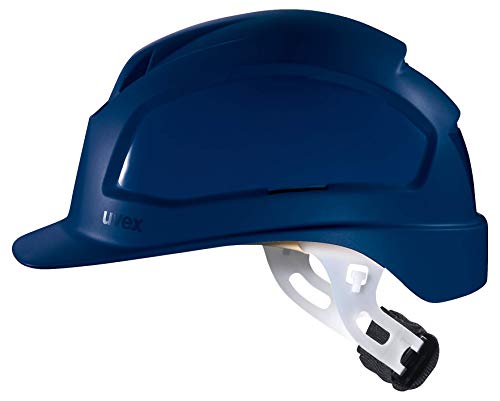 Uvex Pheos E-WR Schutzhelm - Unbelüfteter Arbeitshelm für Elektriker - Blau