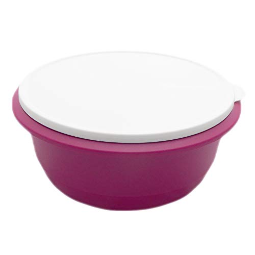 Tupperware Peng Schüssel 9,5 Liter Rührschüssel Servierschüssel Lila Brombeere Weiß