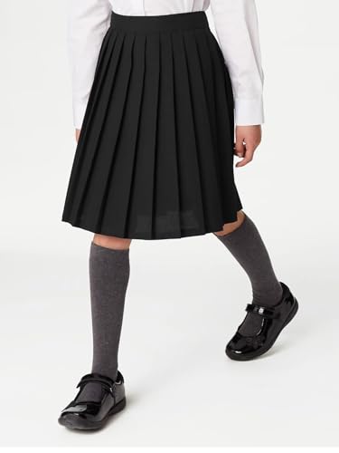 Image of COTTON DAY Kids Girls Unisex Knee High School Dress Socks Seamless Toe 3 Pack Black White Gray Navy Blue