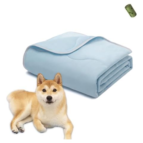 Pet Cooling Blankets & Sleeping Mat- Reversible Washable Durable Dog Bed Cover, EZ Clean. Perfect Indoors, Outdoors or in The Car.(XLarge, Blue-Blue) Cover