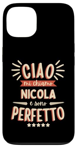 Nicola Idea Regalo Personalizzata Nome Divertente �X�}�z�P�[�X iPhone 13 �p