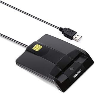 DOD Military USB Common Access CAC Smart Card Reader, Compatible with Mac OS, Win, Linux (Horizontal Version)