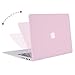 MOSISO Compatible with MacBook Air 13 inch Case Old Version 2010-2017 Release (Models: A1466 & A1369), Plastic Hard Shell Case & Keyboard Cover Skin, Clear Pink