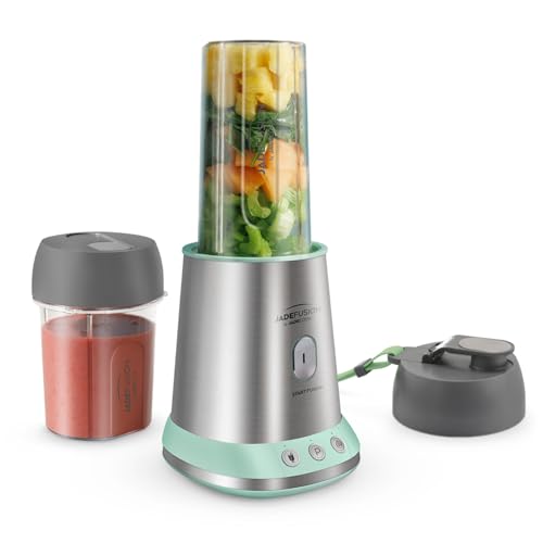 Catálogo para Comprar On-line Jade Cook Precio Walmart - los más vendidos. 43 JadeCook Licuadora Procesador de Alimentos Personal Jade Fusion con 6 Piezas Potencia 1000w Tritura Bate Mezcla con Cuchillas de Acero Inoxidable Boton Start Fusion Smoothies...