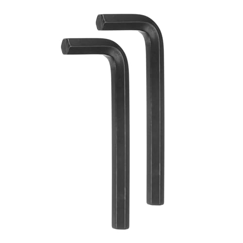 QUARKZMAN 2 Piezas de Llave Hexagonal en Forma de L de 7/16 de Acero Cromado de Vanadio para Reparaciones en el Hogar, Color Negro