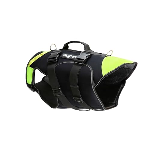 Julius-K9, IDC Multifunktionale Hundeweste 3in1, Größe: XL, Schwarz und Neon