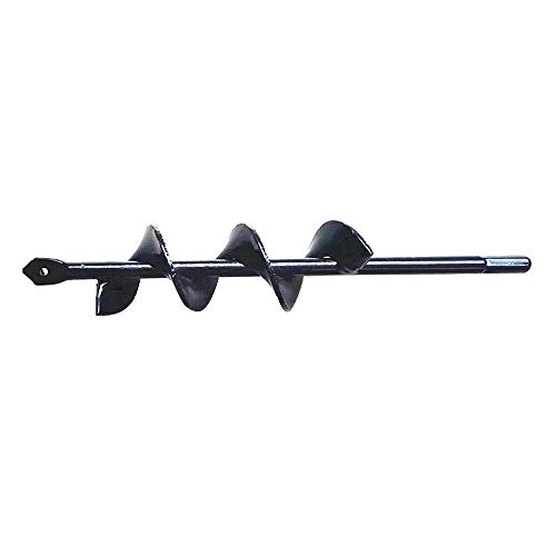 ningfulu101 Garden Planter Bulb Auger Drill Bit, Garden Cultivator Hand Drill Digger Auger, Yard Butler Roto Digger Garden Auger Drill Bit Planting Irrigation Weeding Steel Tool 9in/4 * 22cm