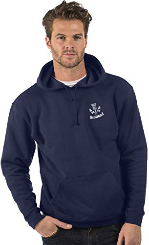 Embroidered Scotland Navy Hoodie, Size XS-4XL, M (44/46)