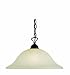 One Light Pendant with Marbleized Shade