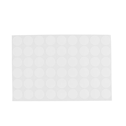 Image of uxcell Furniture Desk Table Self-Adhesive Screw Hole Covers Stickers 54 in 1 White