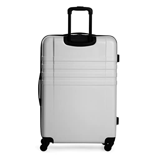 Ben Sherman Spinner Travel Upright Luggage Hereford, White, 8-Wheel 2-Piece 20”/28” #TOP2