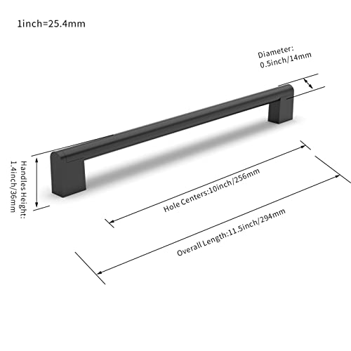 FURNIWARE 10 Pack Cabinet Pulls, Hardware Drawer Handles, Stainless Steel Kitchen Cabinet Door Handles Pull - Image 4